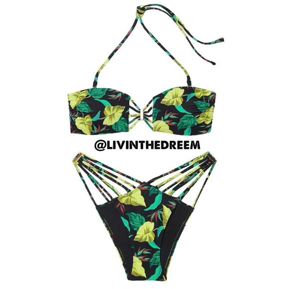 VICTORIA'S SECRET SWIM Archives Swim Bandeau Bikini Top XL & Bottoms M $120 - Picture 4 of 16